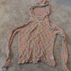 Rainbow Who...One Girl Beaded Sweater